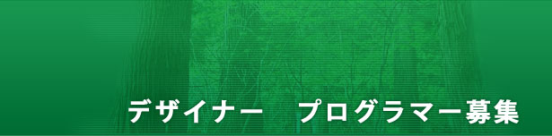 デザイナープログラマー募集